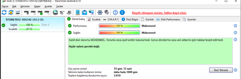 [SATILDI] SEAGATE BARRACUDA 2TB ve 500gb HDD ler