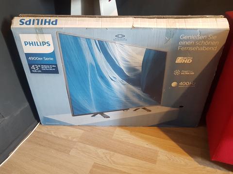 [SATILDI] PHILIPS 43PUK4900 ULTRA HD 4K LED TV UYDULU KUTULU TERTEMİZ