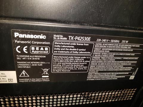 satıldı-PANASONIC TX-P42S30E NEO PLAZMA TV 42 İNÇ 1080P TERTEMİZ SMART MEVCUT