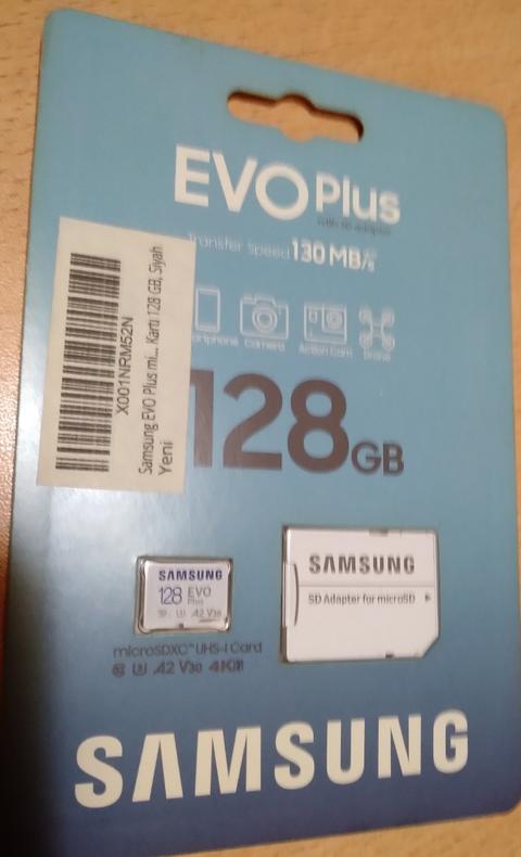 (SIFIR) EVO Plus microSD Hafıza Kartı 128 GB U3, V30, A2