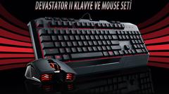 SATILIK Cooler Master Devastator II Kırmızı LED Türkçe Klavye + Mouse Seti