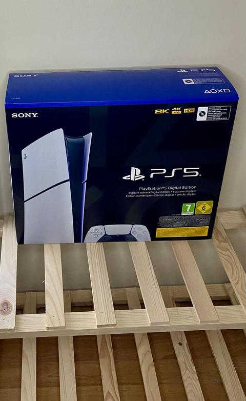 Playstation 5 Slim Dijital / Sterling Silver Cover - Dualsense / Dikey Stand - Avrupa
