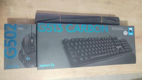 LOGİTECH G513 CARBON G502 HERO PRO GAMER NOKTA HATASIZ GARANTİLİ KLAVYE MOUSE SET (FİYAT DÜŞTÜ)