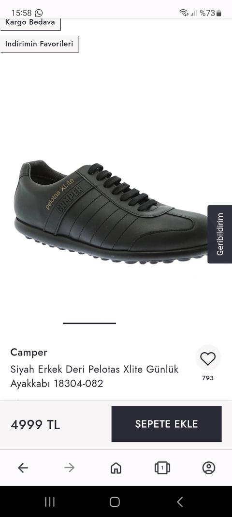 Camper Pelotas XLite ayakkabı