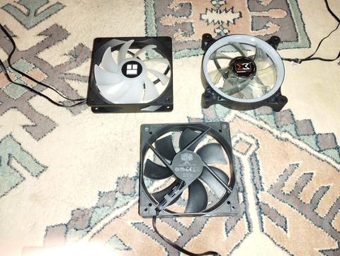 [SATILDI] Asus Tuf Gaming 3'lü Argb Fan + Thermalrigt Argb Fan + Xigmatek ve Cooler Master Fan