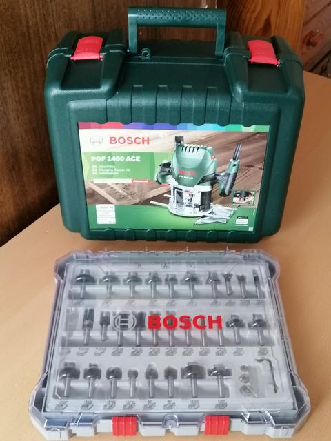 Bosch POF 1400 ACE FREZE + Bosch Professional 30 parça freze set