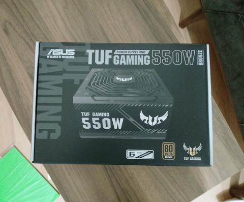 ASUS TUF GAMING 550 WATT GÜÇ KAYNAĞI - HİÇ KULLANILMAMIŞ - KARGO DAHİL 400 TRY