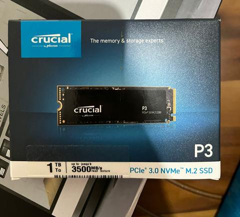 SATILIK crucial p3  1tb nvme m2 ssd  1900 TL