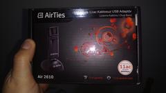 Satılık Airties Air 2610 866 Mbps 11ac Kablosuz USB Adaptör
