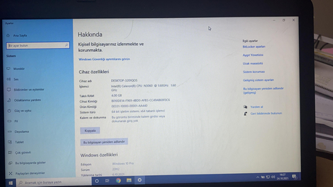 Hp 14.inç  Laptop 1650 TL  (14-bs006nt )