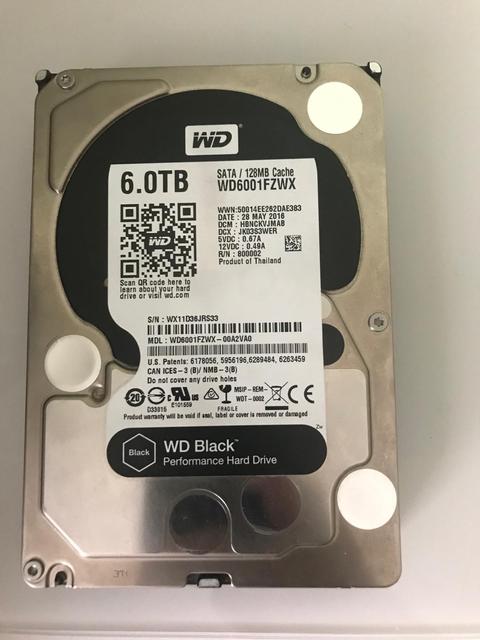 WD BLACK 6TB 7200RPM 128MB