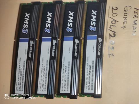 -SATILDI-Corsair XMS3 4GB(2x2GB) 1600Mhz DDR3 Ram