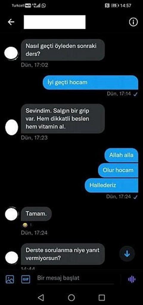 58 yaşındaki profesörün taciz mesajları ortaya çıktı: Seni yatakta...