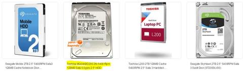 Laptop 2tb hdd tavsiye