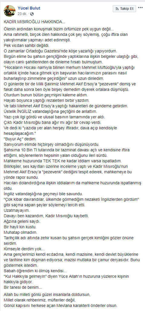 7 Eylül 1983: Kadir Mısıroğlu Artık Türk Vatandaşı Değil (İngiltere'ye Sığındı)