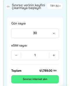 E-sim yurt dışı internet kampanyaları. Pahali "Tarifen yurt dışında" paketlerine son.