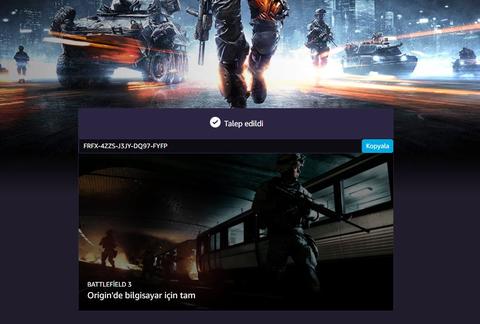 Battlefield3 prime üyelerine özel ücretsiz