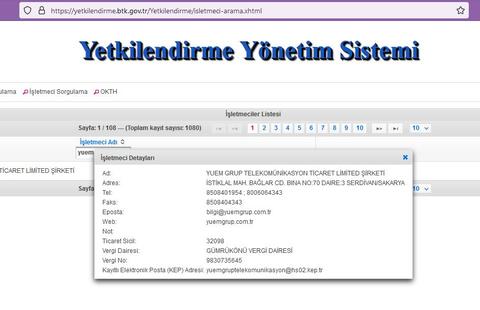 SabitNET Markası ile YUEM GRUP Telekomünikasyon Tic. Ltd. Şti.