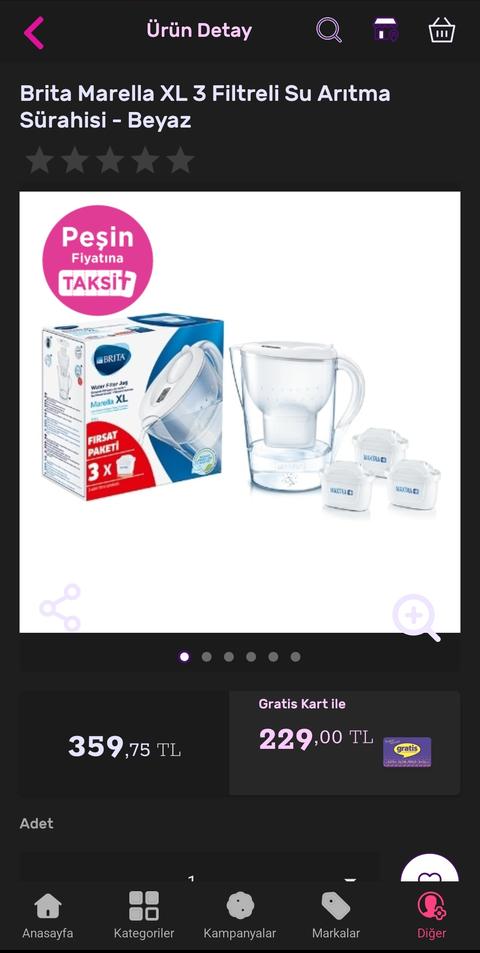 Brita Marella XL + 3 filtre 229TL