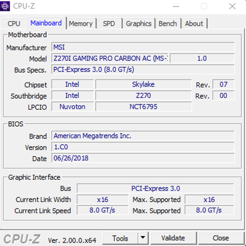 [SATILIK] MSI z270i Mini ITX Anakart Gaming Pro Carbon AC