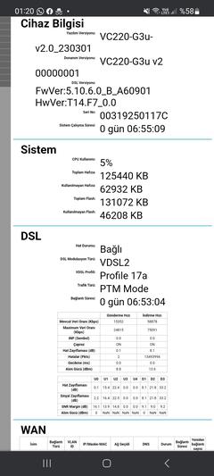 TP-LINK VC220-G3u MODEM ANA KONU / HIZ SORUNLARI & YAZILIM GÜNCELLEMESİ GELDİ