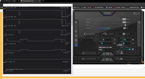 MSİ GTX 1660 Super boşta 82 derece