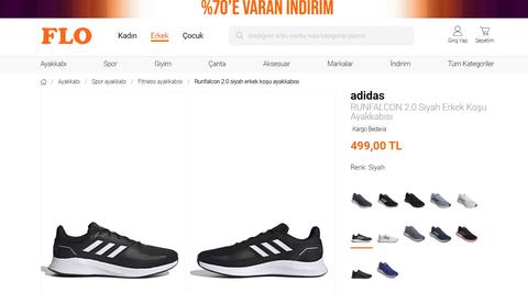 YANIYOR... adidas Runfalcon 2.0 Erkek Koşu Ayakkabısı FY5943 3 Saatlik fiyatı = 287 TL