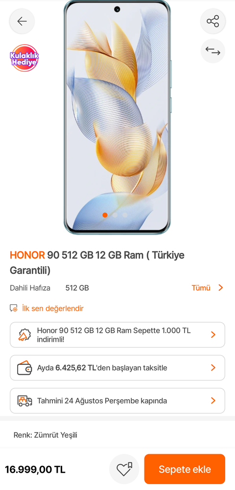 Honor 90 Türkiye ye gelicek mi