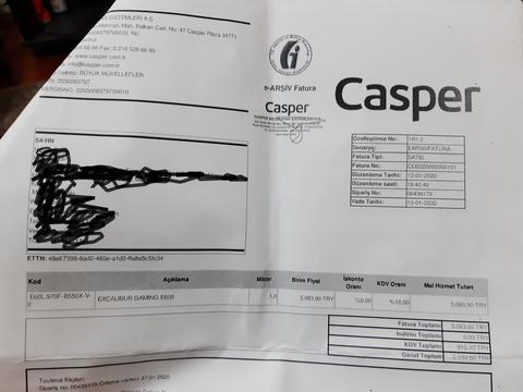 Casper firması tarafından dolandırıldım !!