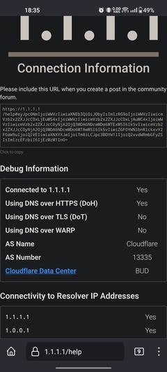 Superonline 1.1.1.1 DNS'i engellemiş