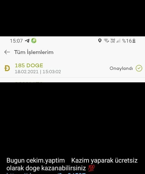 DOGEX ile sadece doge cüzdan adresinizle kaydolarak Doge kazın, 10 günde amorti, ödeme kanıtı,