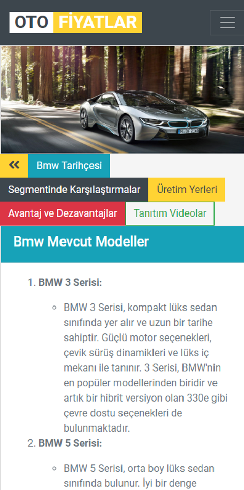 Oto Fiyatlar - Tüm marka ve modellerin en güncel fiyat listeleri otofiyatlar.com'da