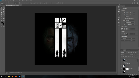 Last of us 2 için tşört tasarımı