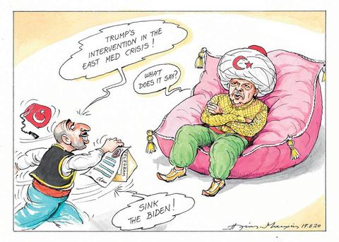 Yunan basınında Türkiye ve Erdoğan karikatürleri