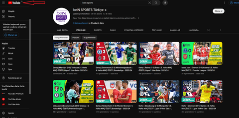 beIN SPORTS TR YouTube Kanalı Süper Lig Özet Maçlarını Avrupaya Açmış, TR'de Yok!!