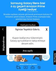 Samsung Türkiye, herkese 6 aylık bedava Amazon Prime veriyor