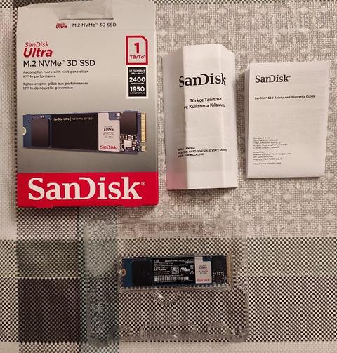 .:: SanDisk 1TB Ultra M.2 NVMe 3D SSD mini inceleme ::.