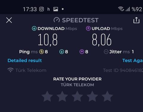 Türktelekom FTTH ve Hız Problemi