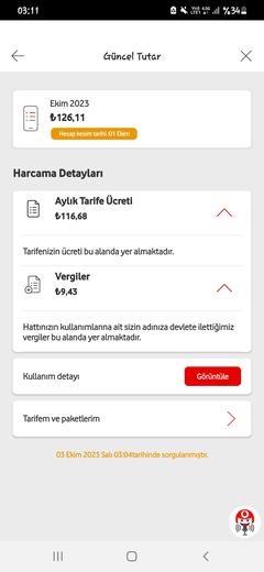 [SATILDI] VODAFONE UYGUN TARİFELER İŞLEM ÜCRETİ 275 TL