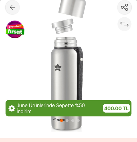 1500 ml joystar  termos 400 TL