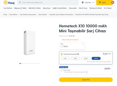 Turkcell Pasaj Günün Fırsatı - 39 TL 10000mah powerbank