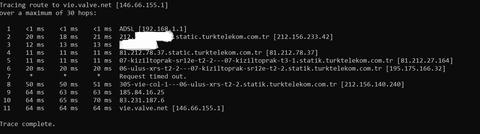 vie.valve.net ping sonucumuzu paylaşalım.
