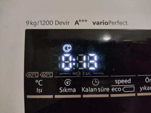 Siemens iQ500. Çamaşır makinesi bu hata işareti nedir