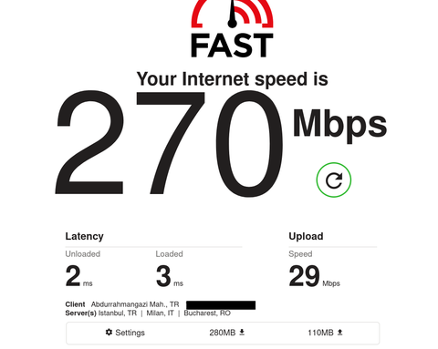 Netspeed 200 Mbit hızım (ss li)