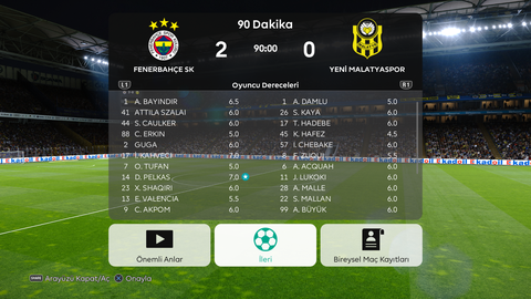 🟡🔵 eFootball PES 2021 FENERBAHÇE KARİYERİM 🟡🔵