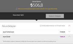 Vodafone 500 lira fatura gelmiş !!! (Akıllı internet aşım paketi) |  DonanımHaber Forum