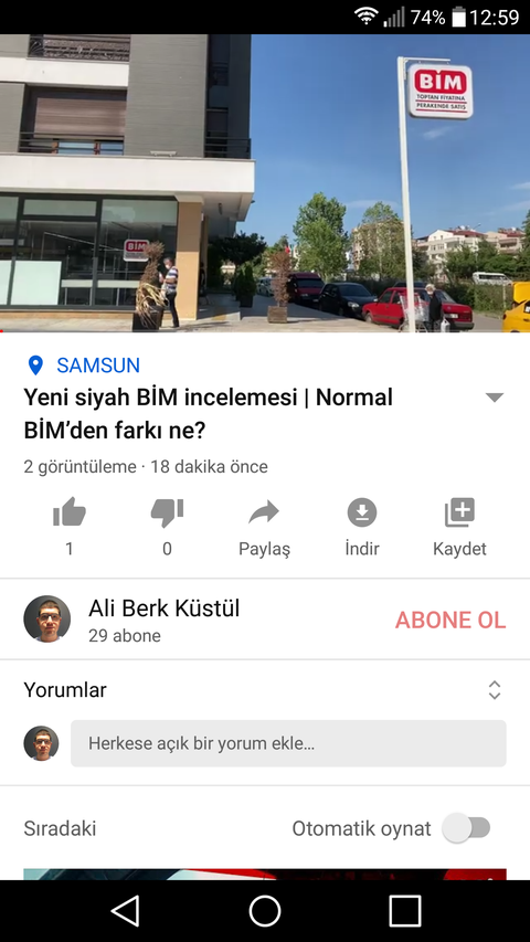 Mahalleye siyah BİM açılmış. Farkı ne