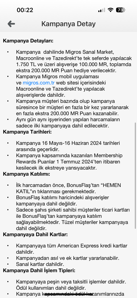 🟦 American Express® Türkiye [ANA KONU]
