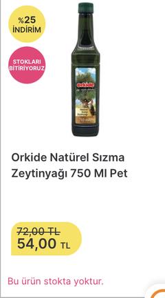 Orkide Zeytinyağı - Migros & Çek Kazan Kombosu - %25 İndirim + 100 TL Dijital Migros Kodu