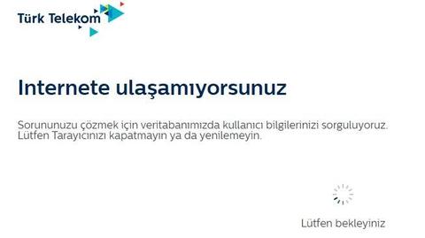 Merhaba Türk telekom modem internete ulaşamıyorsunuz Reset tamamlar